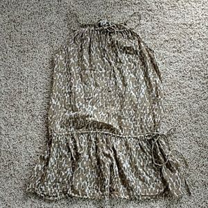 J.Crew printed tank with tie waist Small